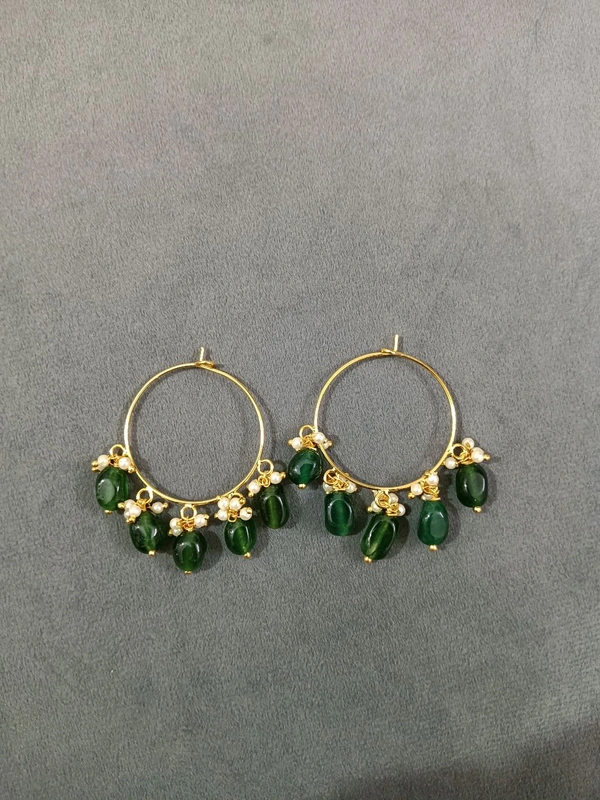 Earrings  - Green
