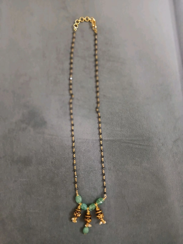 Black Diamonds With Kalasam And Russian Beads