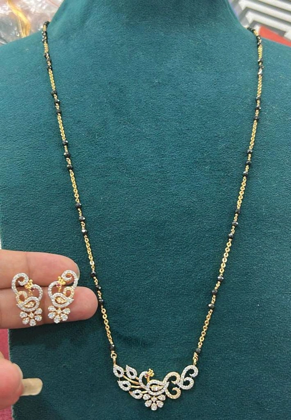 Black Diamonds With Diamond Copy Pendent  - 1 Week Dispatch Time, Vz