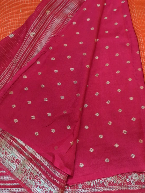 Dola Kanchi Check's  - orange