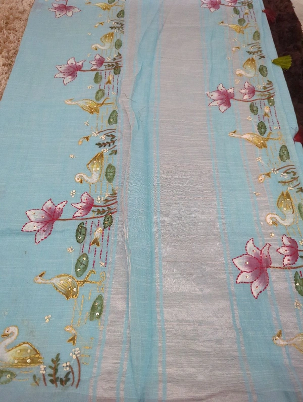 Lenin With Hand Painted - sky blue