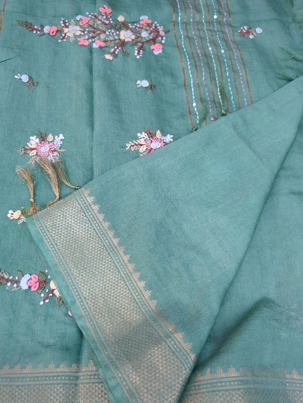 Bhagalpuri Handwork  - green