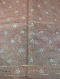 Soft Chanderi Kantha - Brown