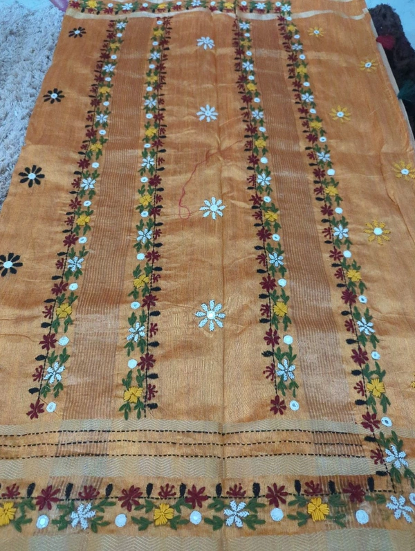 Tusser Lambani Work  - Gold