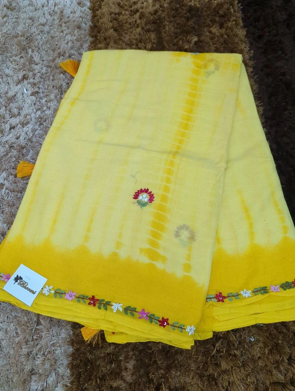 Pure Mul Cotton Tie&Die - Yellow