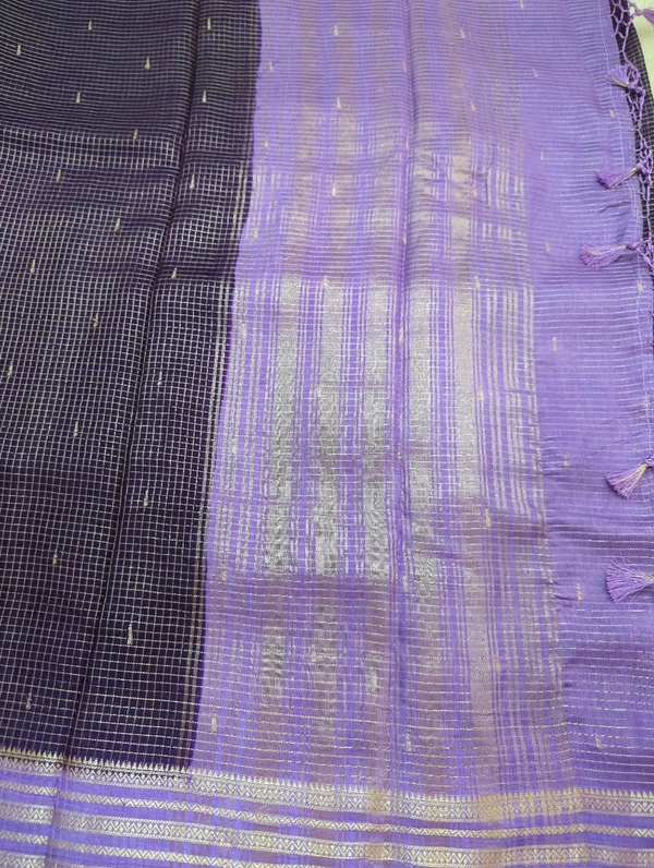 Dola Kanchi Check's  - Pigment Indigo