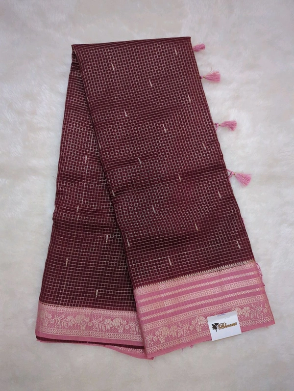 Dola Kanchi Check's  - Maroon