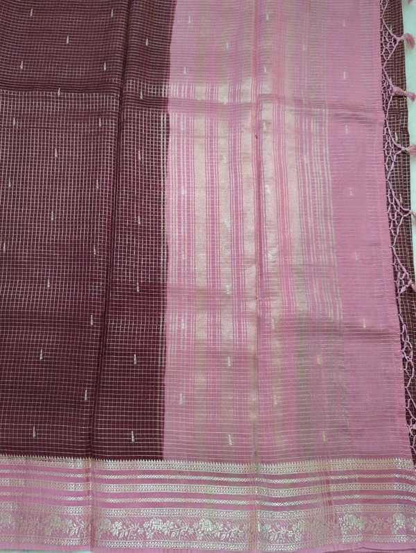 Dola Kanchi Check's  - Maroon