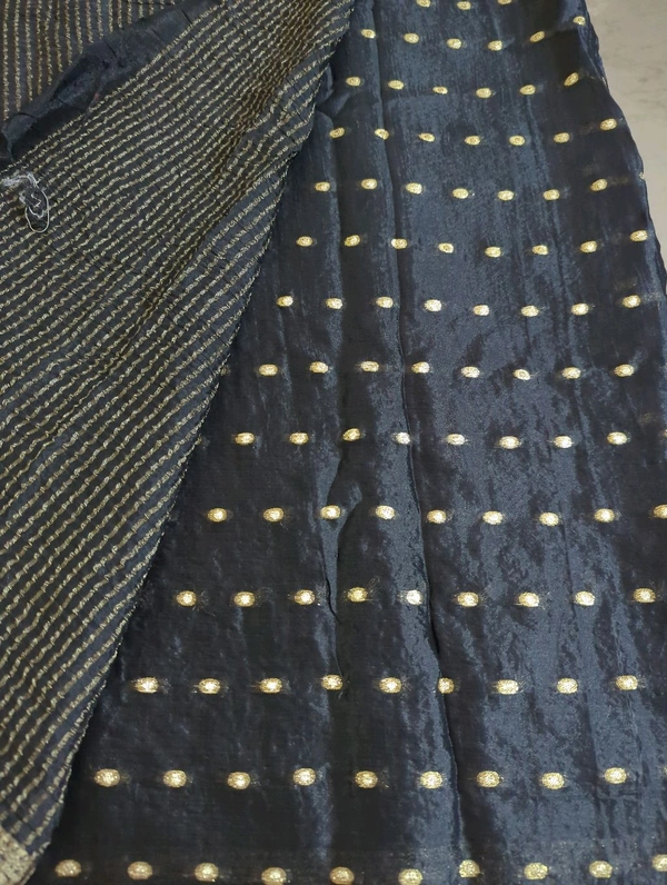 Pure Chinnon Embroidery  - Black