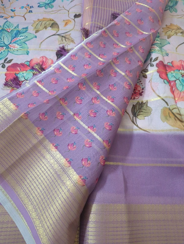 Soft Georgette Organza  - Electric Violet