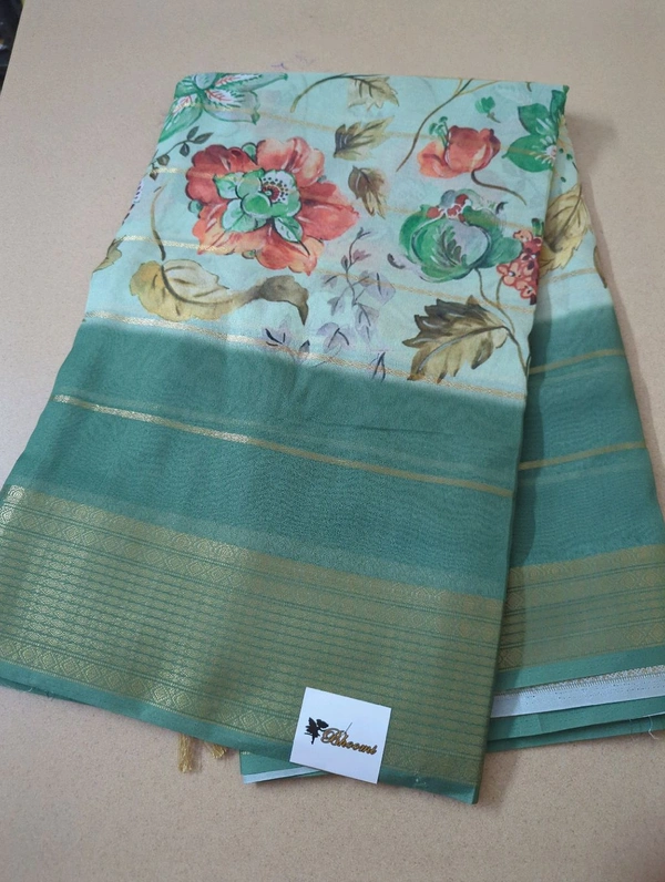 Soft Georgette Organza  - green