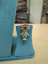 Designer Pendent Set With Sitara Beads  - Vz