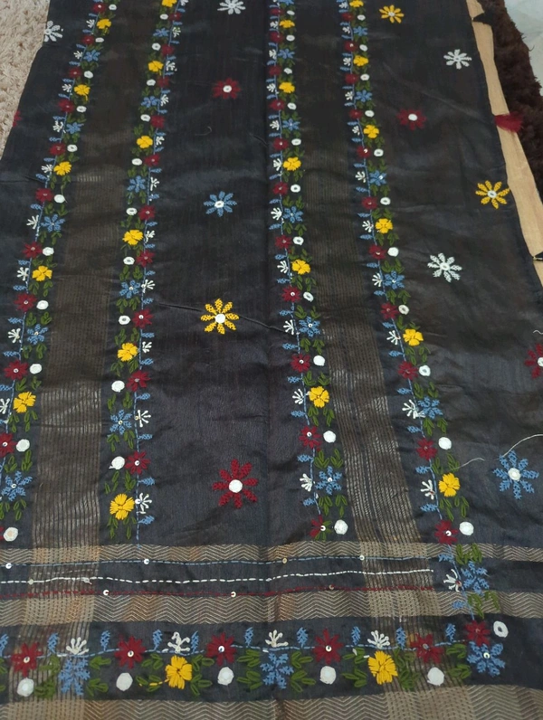 Tusser Lambani Work  - gray