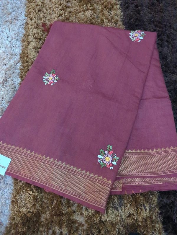 Bhagalpuri Handwork  - Maroon