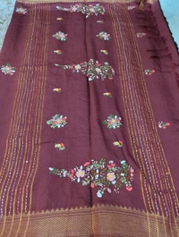 Bhagalpuri Handwork  - Maroon
