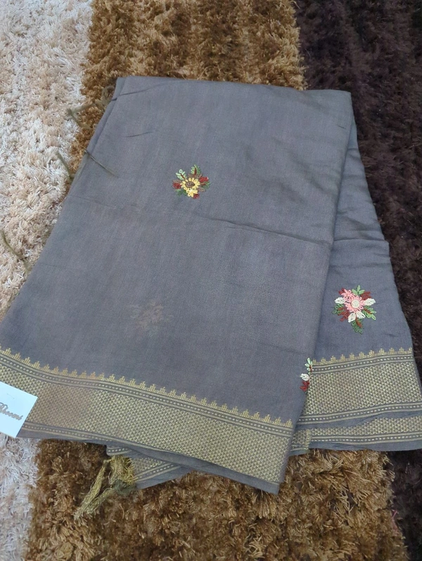 Bhagalpuri Handwork  - Gray