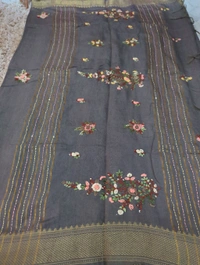 Bhagalpuri Handwork  - Gray