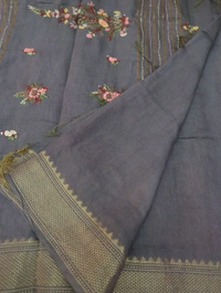 Bhagalpuri Handwork  - Gray