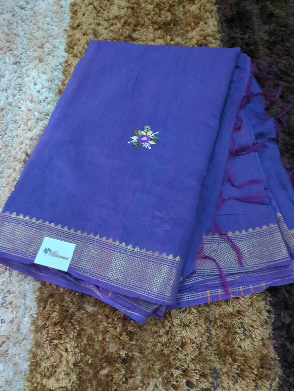 Bhagalpuri Handwork  - Purple