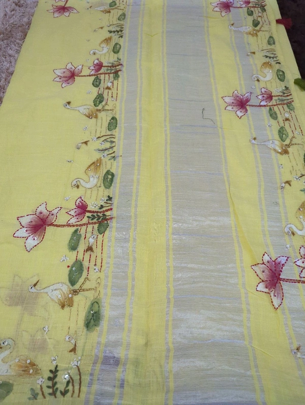 Lenin With Hand Painted - yellow