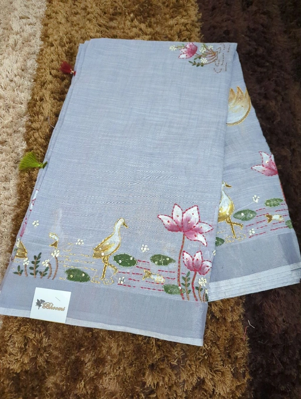 Lenin With Hand Painted - Biloba Flower