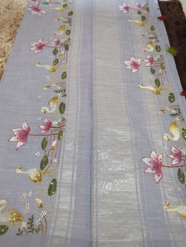 Lenin With Hand Painted - Biloba Flower