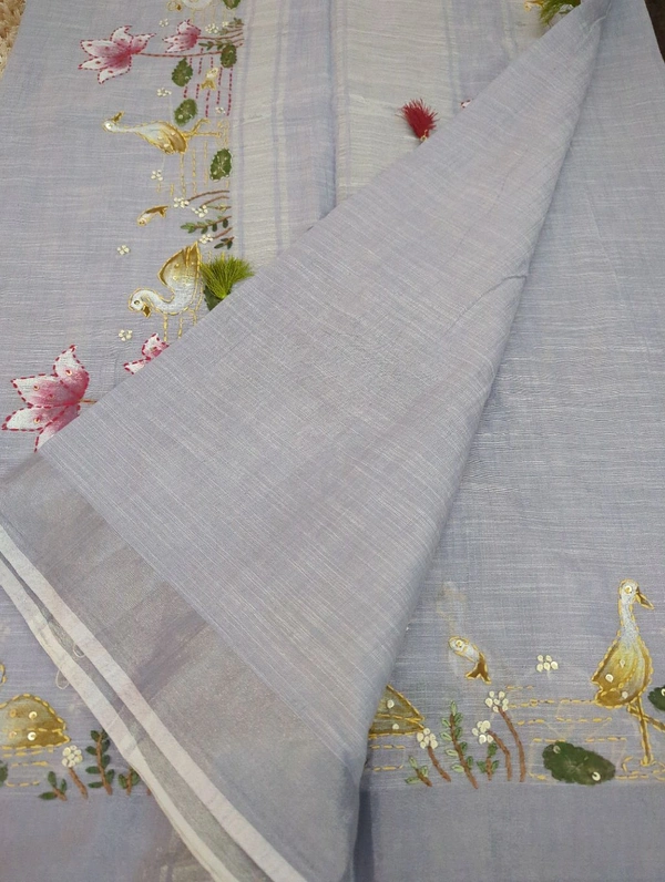 Lenin With Hand Painted - Biloba Flower