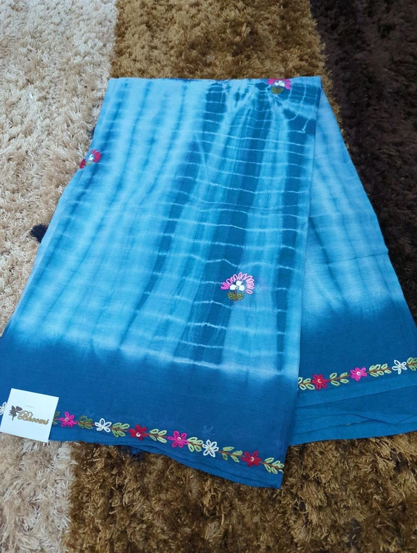 Pure Mul Cotton Tie&Die - blue