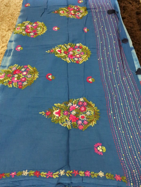 Pure Mul Cotton Tie&Die - blue