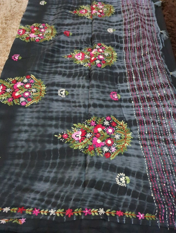 Pure Mul Cotton Tie&Die - Black