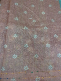 Soft Chanderi Kantha - green