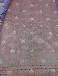 Soft Chanderi Kantha - Maroon