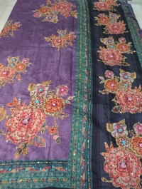 Mul Chanderi  Designer  - Electric Violet