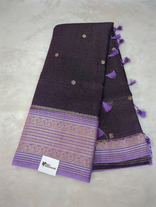 Dola Kanchi Check's  - Pigment Indigo