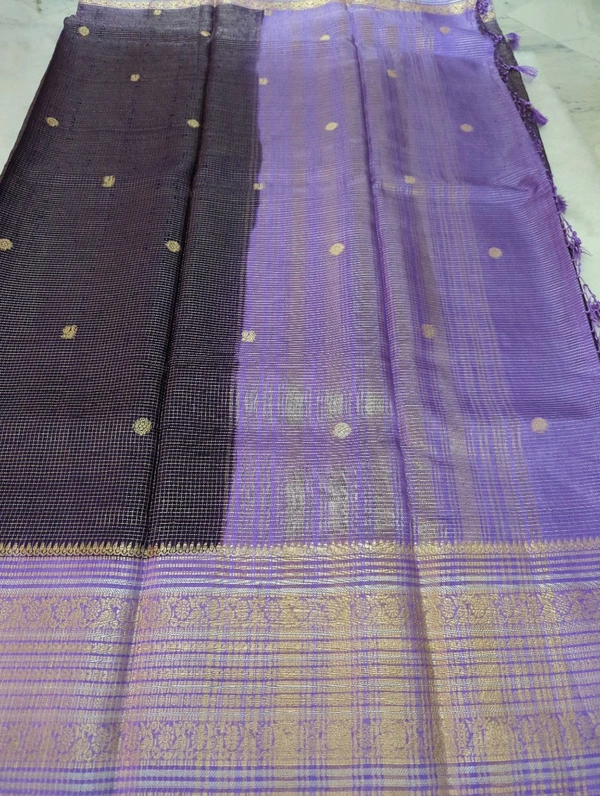 Dola Kanchi Check's  - Pigment Indigo
