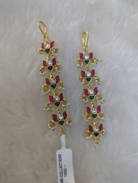 Jadua Kundan Ear Chains