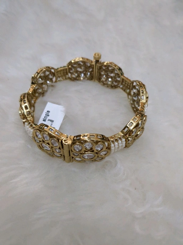 Mossonite Single Kada Bangle - 2.2, HD