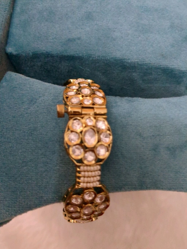 Mossonite Single Kada Bangle - 2.2, HD