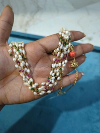 Real Pearls Making Chain With Corals