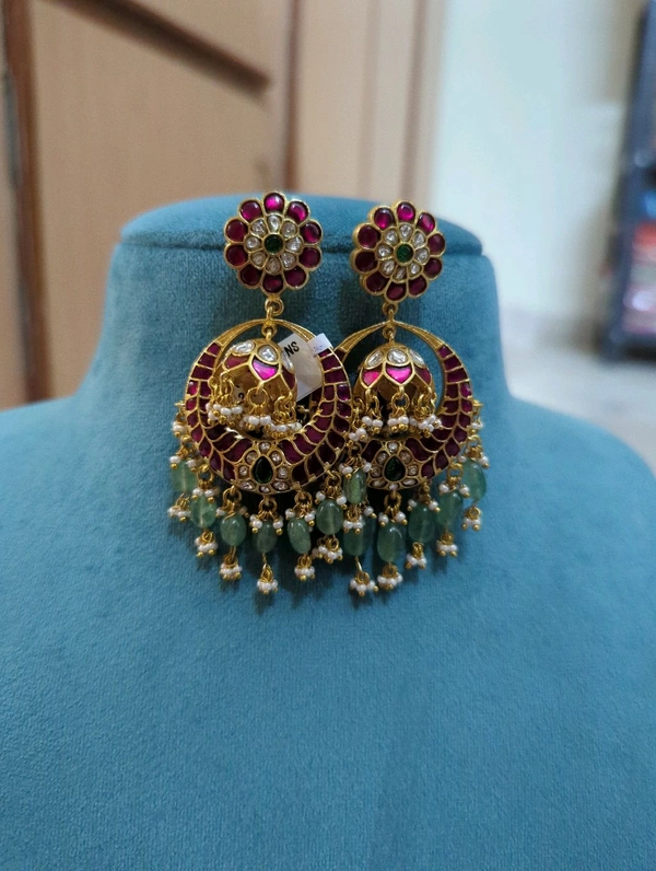 Jadua Kundan Chand Bali Ear Rings 