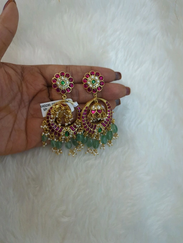 Jadua Kundan Chand Bali Ear Rings 