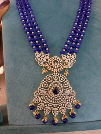 Diamond Copy Beads Set - Navy Blue