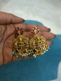 Gold Copy Jadua Kundan Pendent Set 