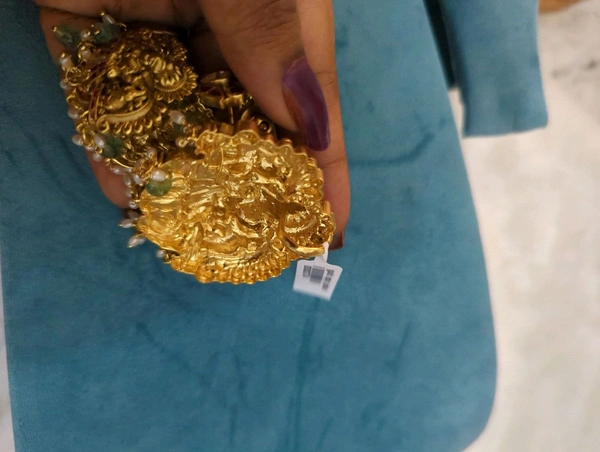 Gold Copy Jadua Kundan Pendent Set 