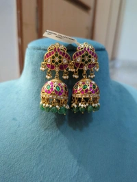 Bridal Jadua Kundan Jumkies 