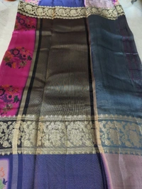 Pure Mango Organza Designer  - Mine Shaft