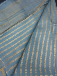 Premium Mysore Crepe  - blue
