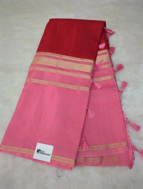 Premium Mysore Crepe  - Tickle Me Pink