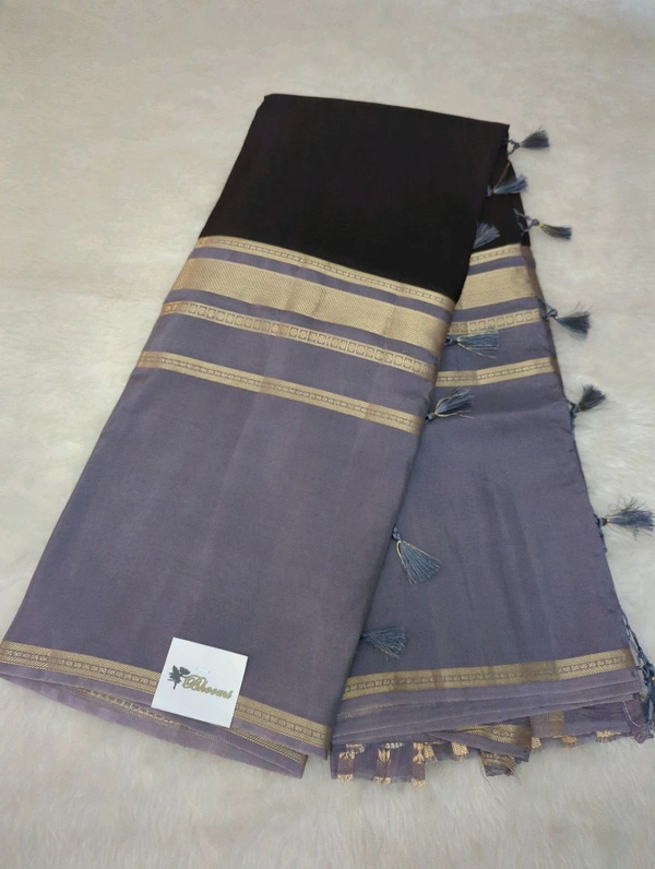 Premium Mysore Crepe  - Gray
