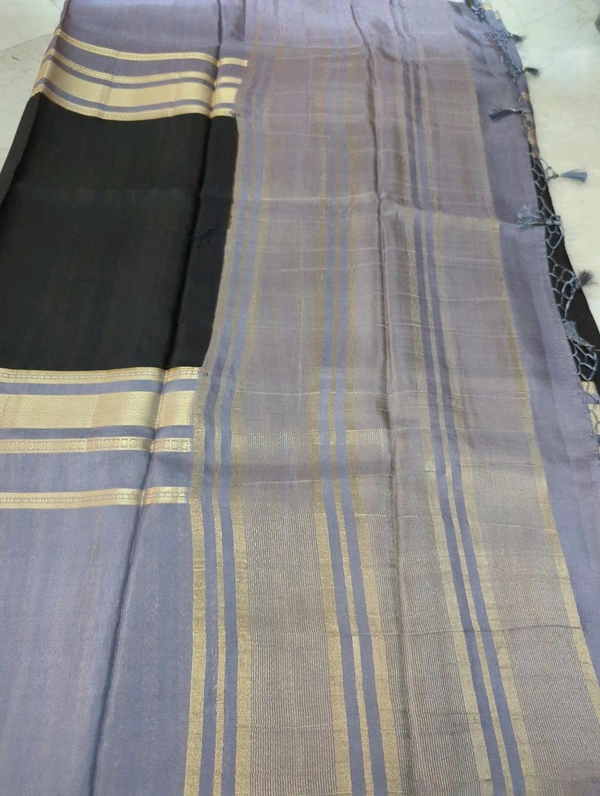 Premium Mysore Crepe  - Gray